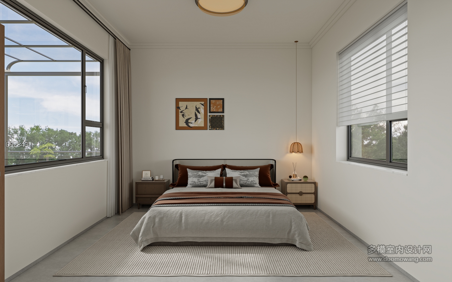 西阳自建房_三层主卧室001