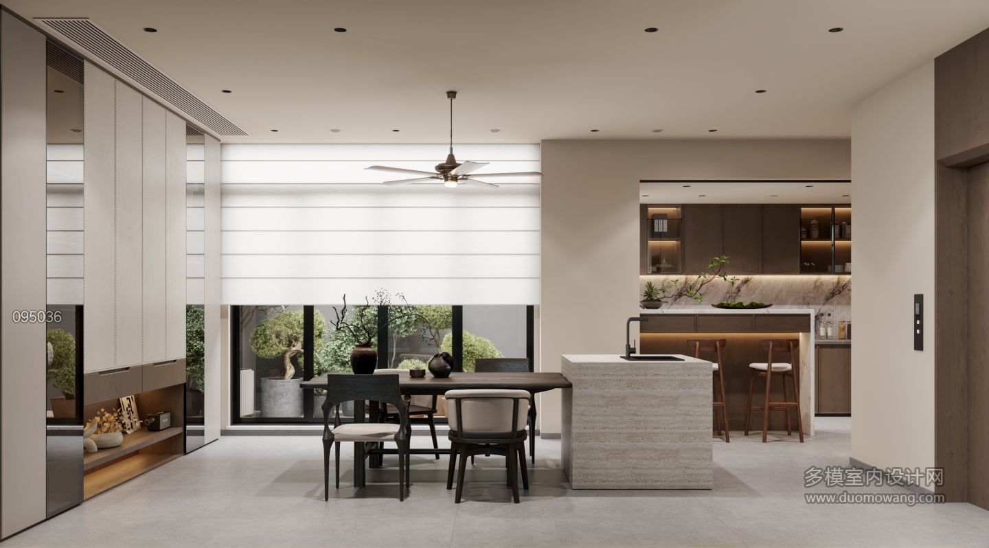 新中式一层餐厅