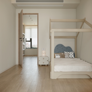 现代儿童房特写