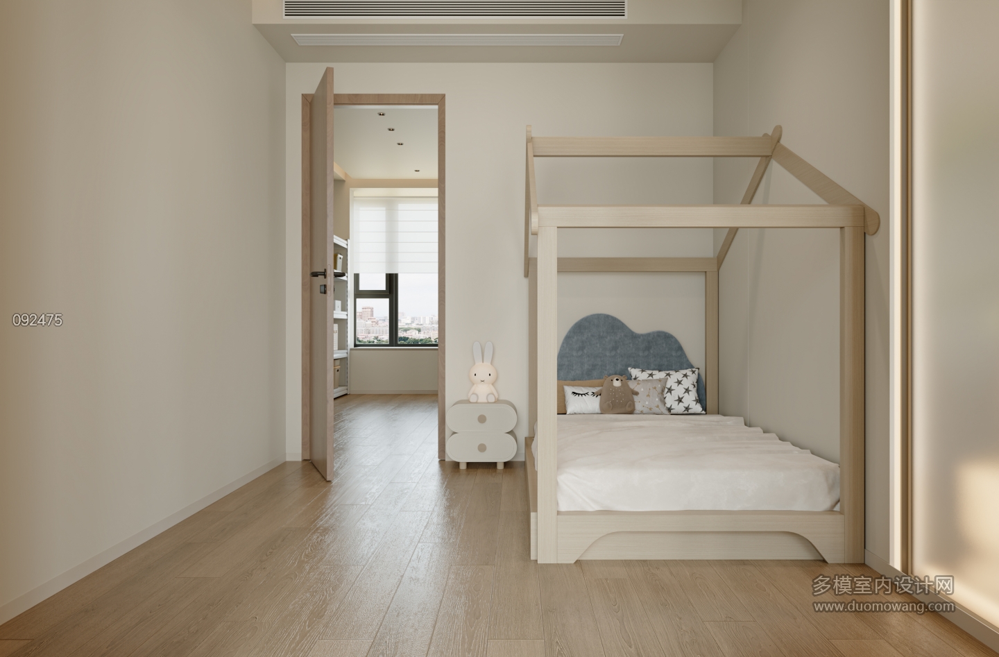 现代儿童房特写