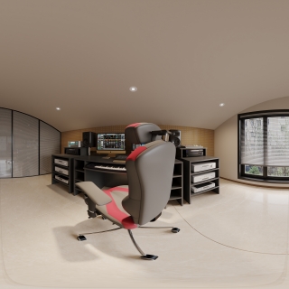 宋式二楼阁楼录音室全景