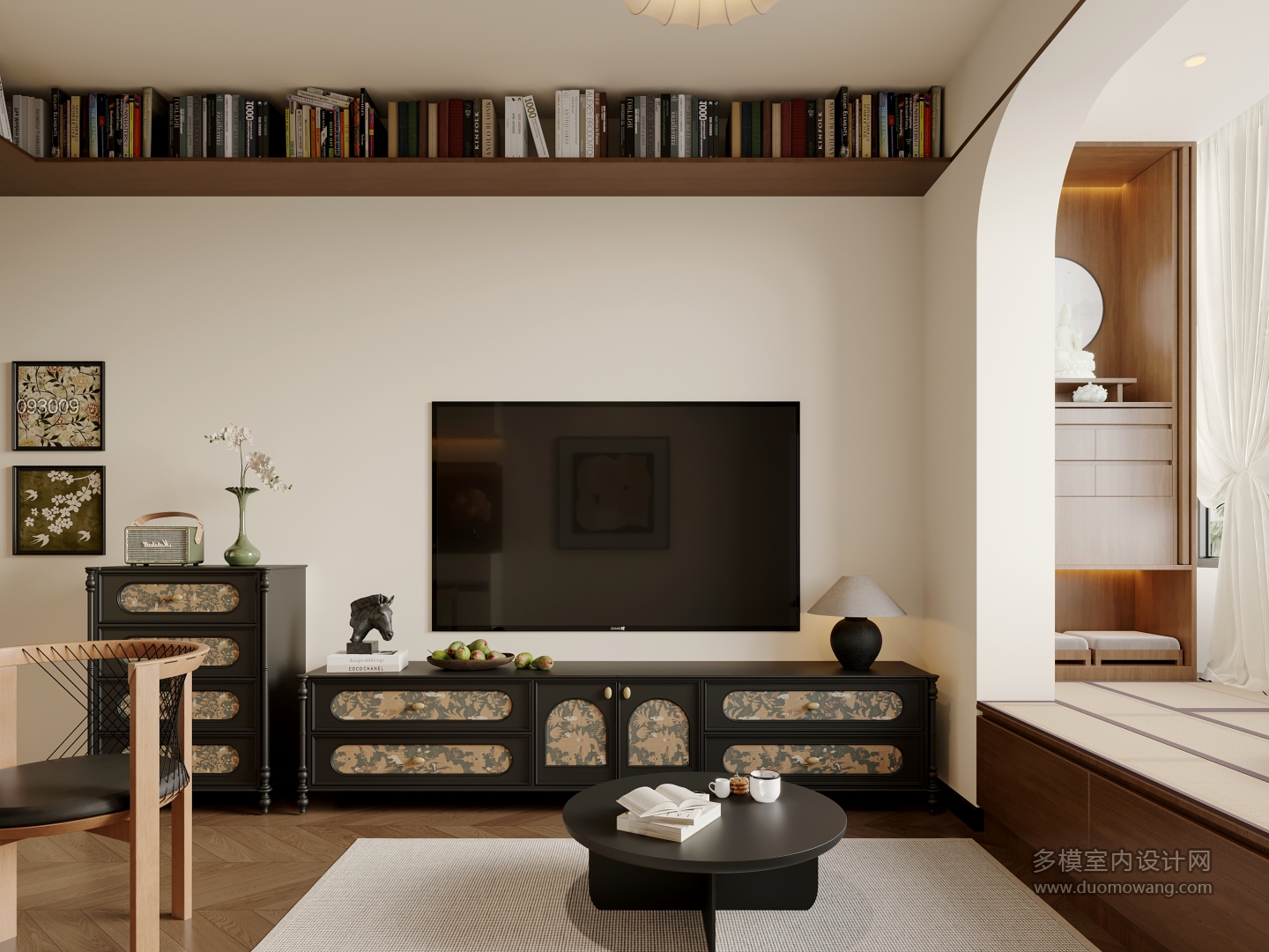 法式中古电视墙