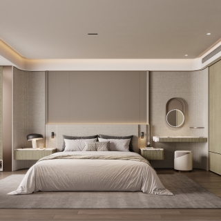 现代卧室改