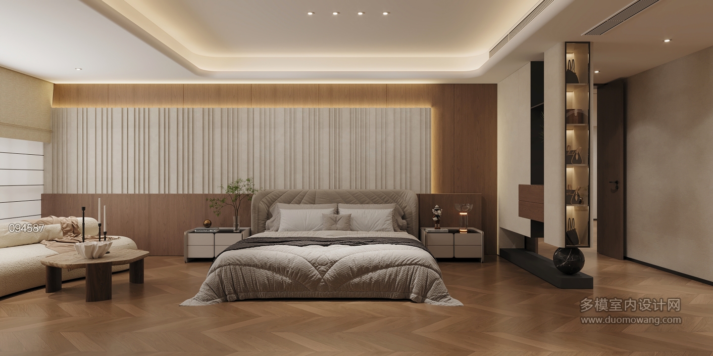 一楼主卧床头背景