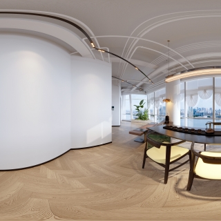 现代办公区全景