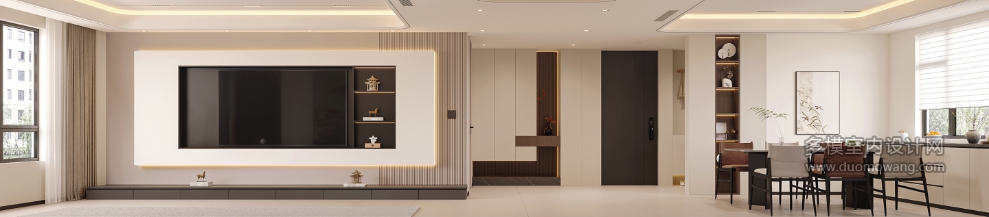 现代新中式电视