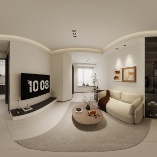 现代客餐厅全景