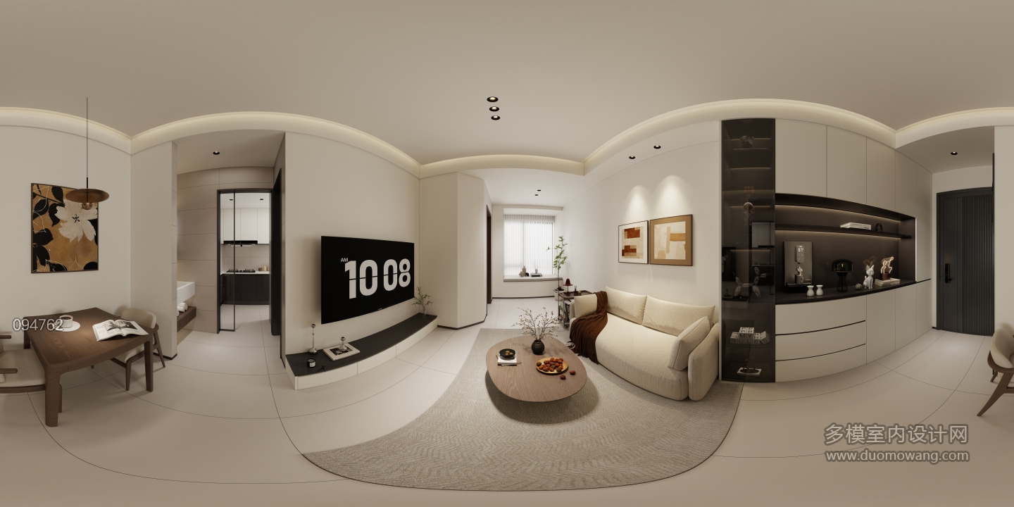 现代客餐厅全景