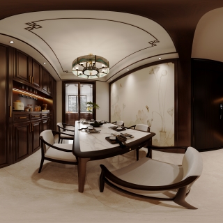 东晨花苑周先生_全景 餐厅