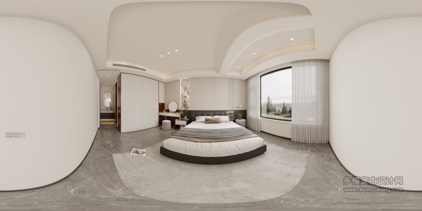 现代四层次卧全景