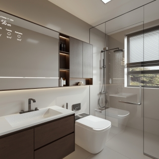 现代 卫生间 单张 三楼