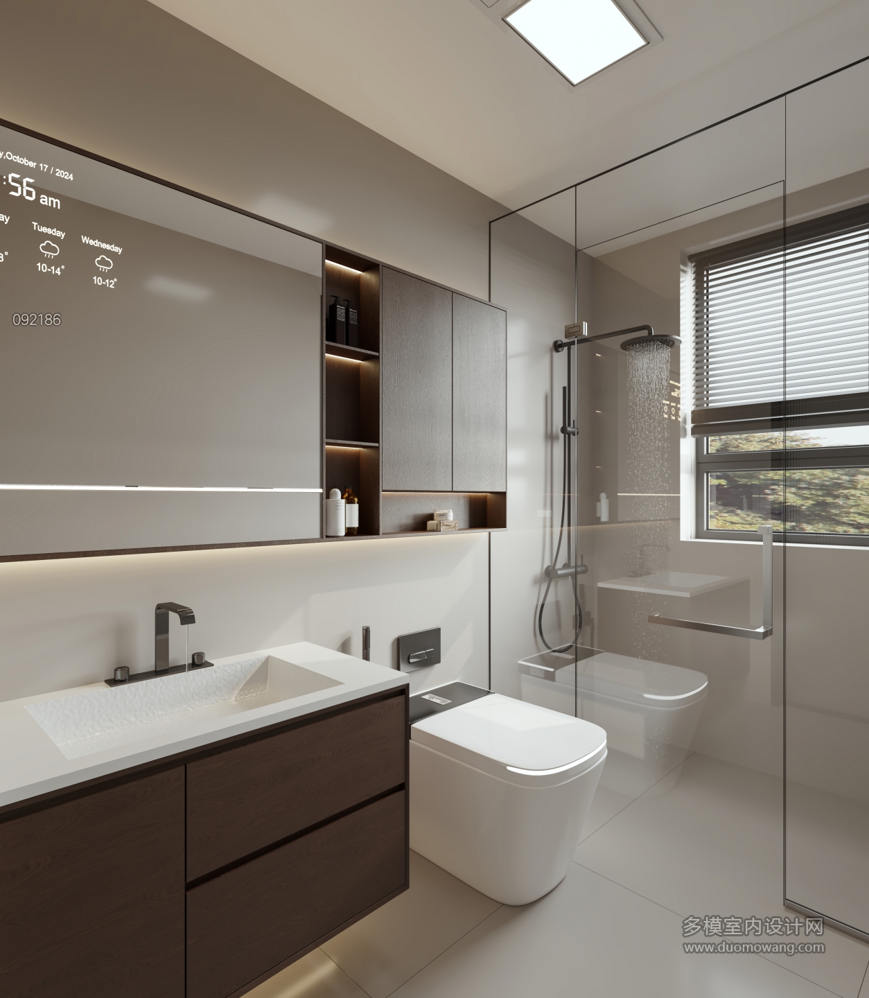 现代 卫生间 单张 三楼