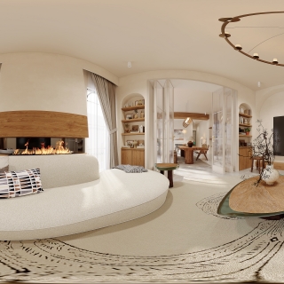 美式田园影音室360