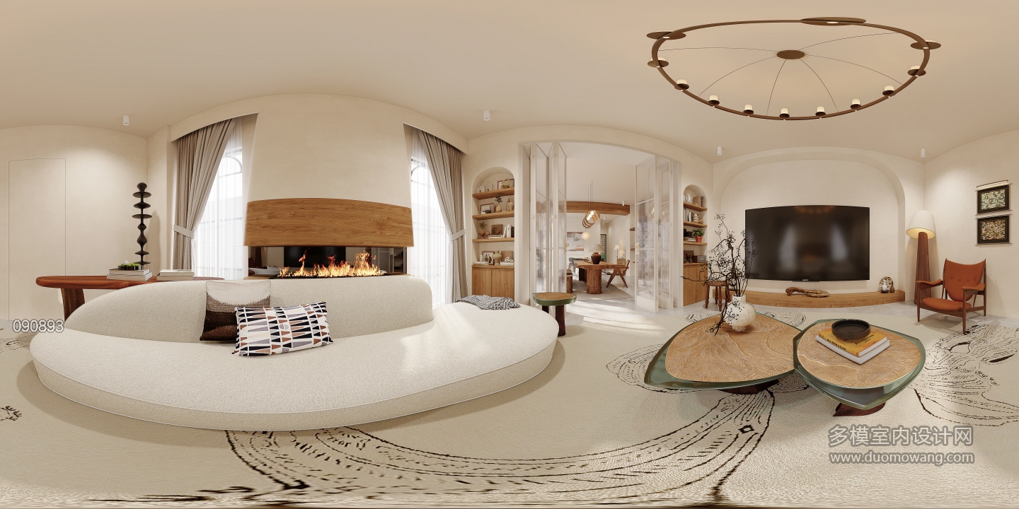 美式田园影音室360