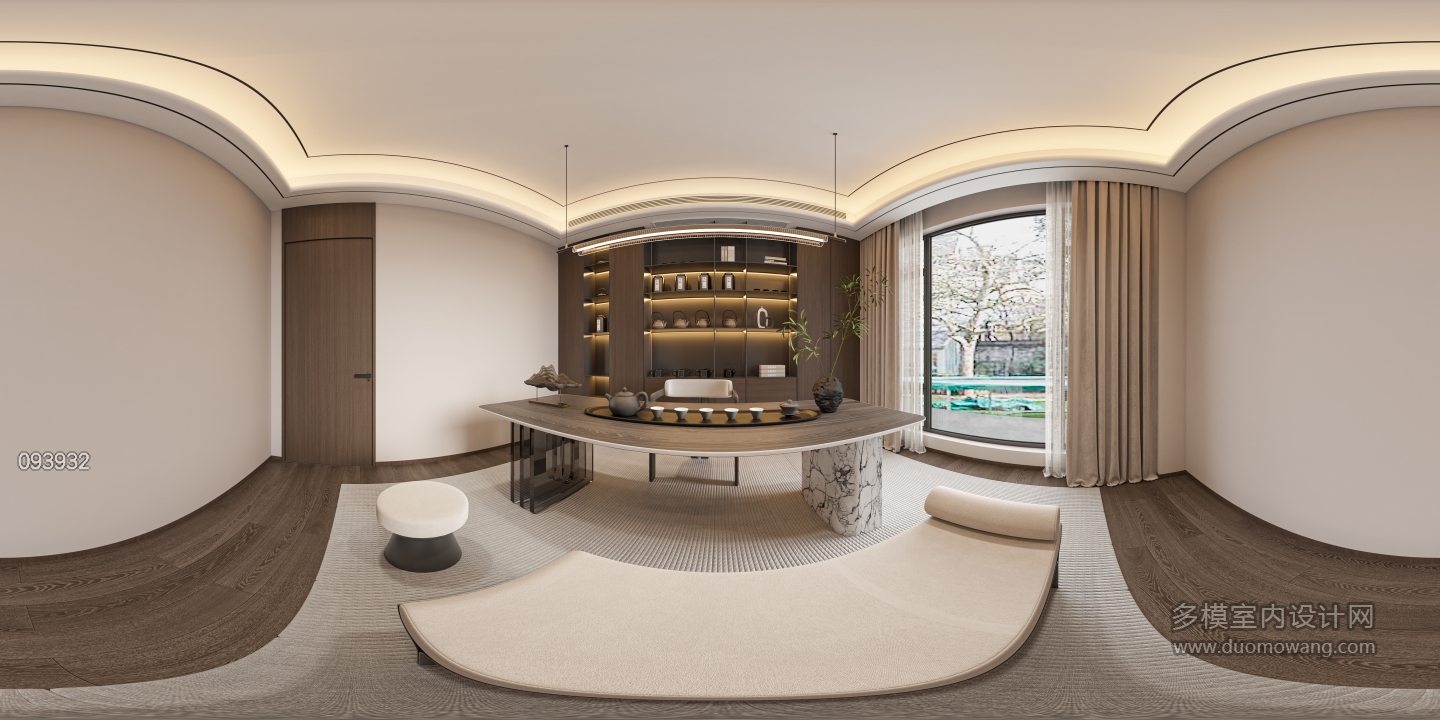 现代负一茶室 360