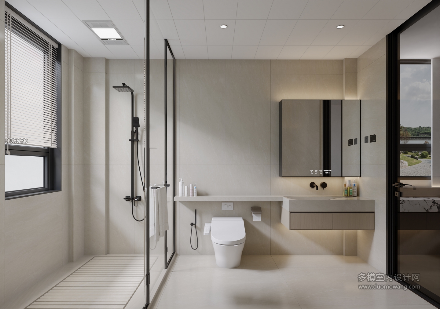 现代二楼主卫 静态