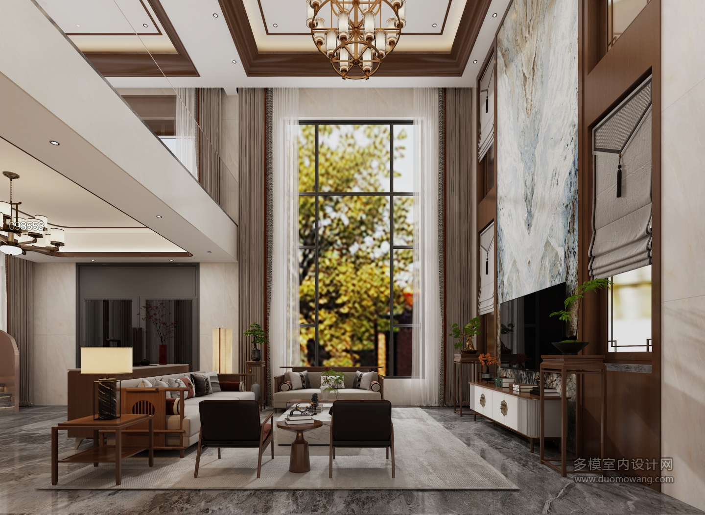 新中式客厅静态一