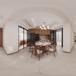 新中式餐厅全景