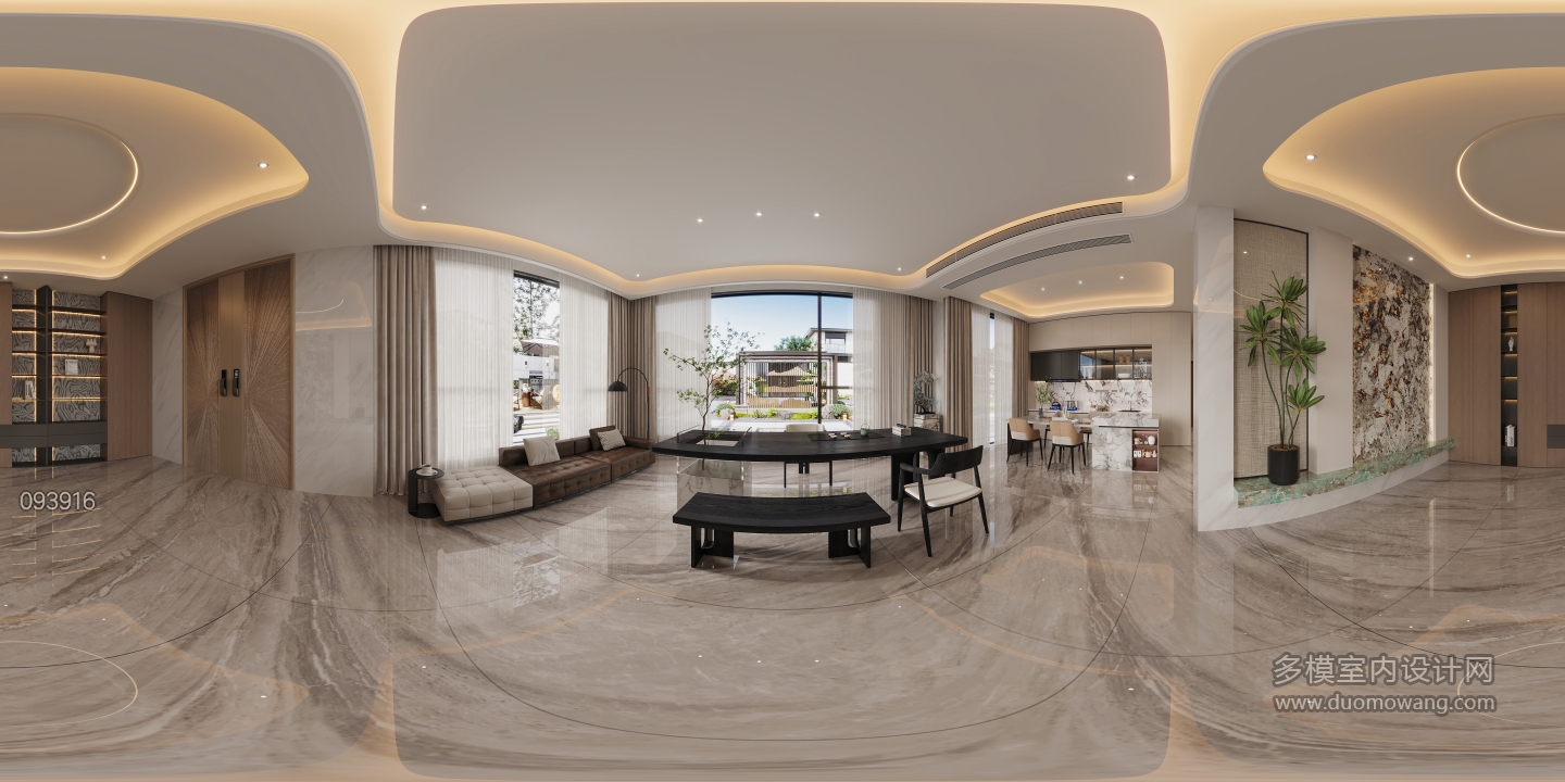 一楼茶室玄关全景