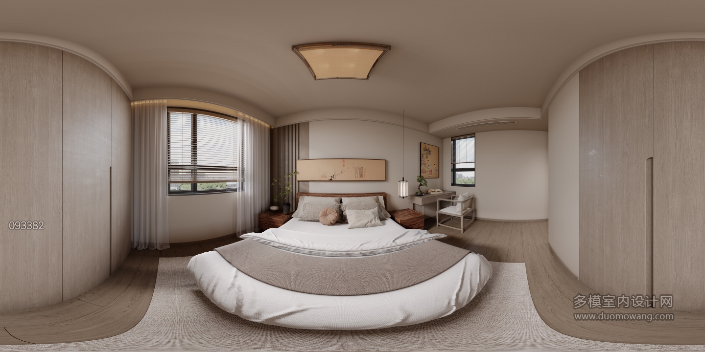 新中式2楼次卧全景