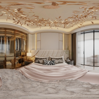 现代轻奢主卧360