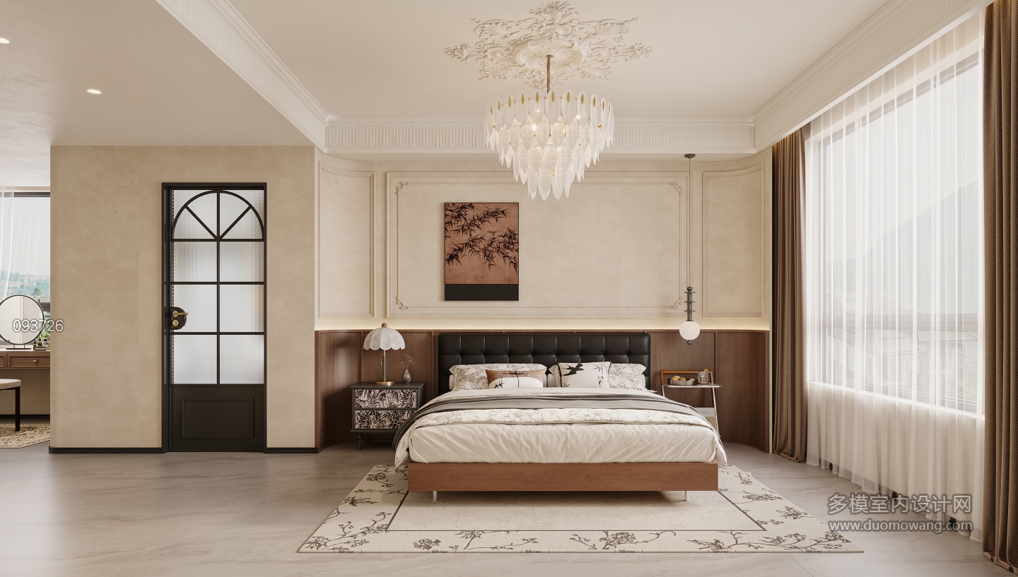 法式中古主卧特写