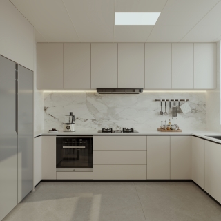 现代 厨房 单张