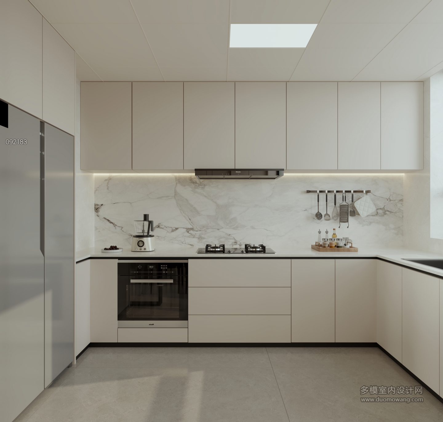 现代 厨房 单张