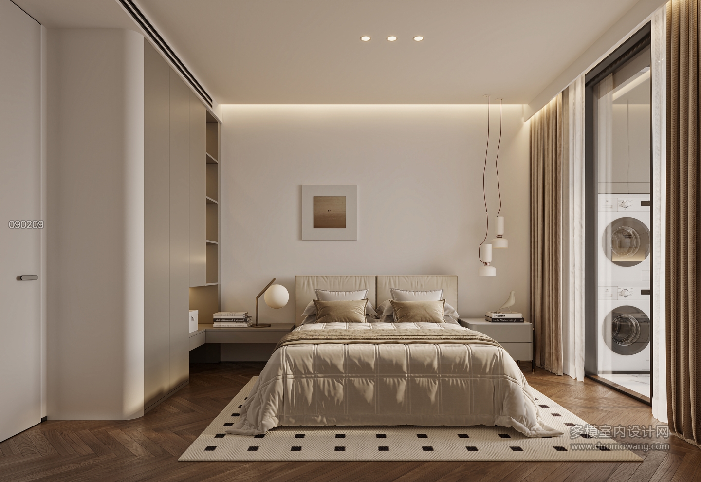 现代一层老人房特写