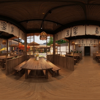 侘寂餐厅全景卡座 (1)