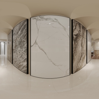 现代展厅全景四