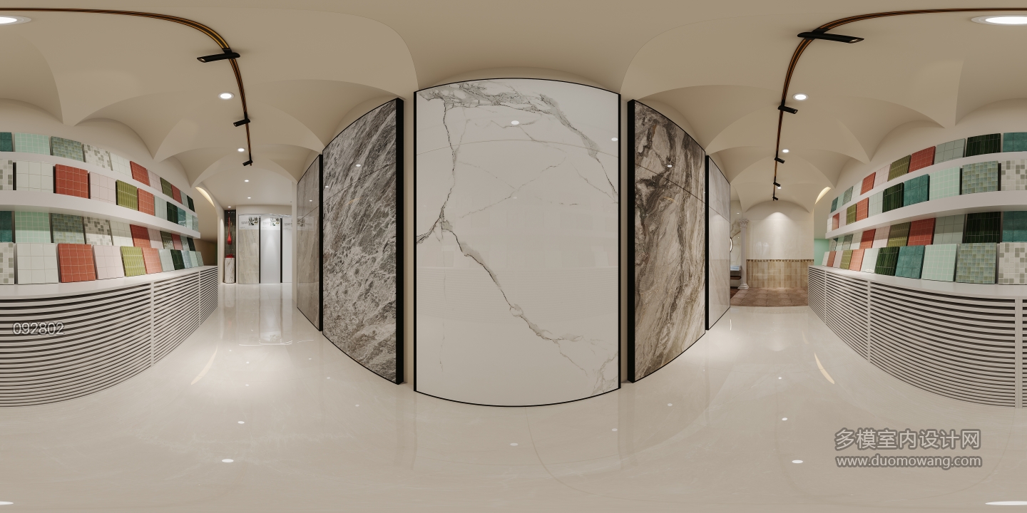 现代展厅全景四