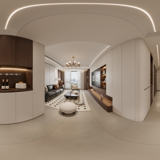 中古风客餐厅全景