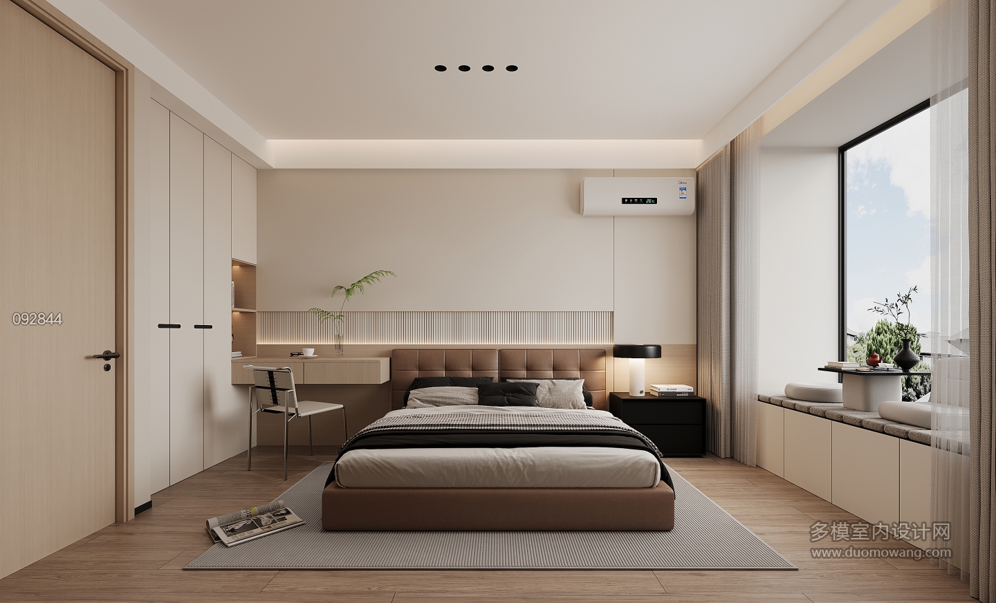 现代二楼卧室1单张