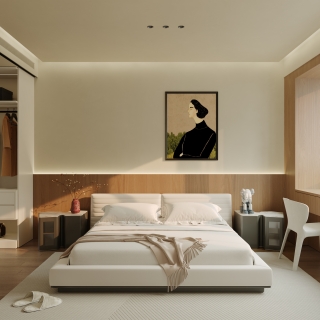 中古侘寂主卧室静态1