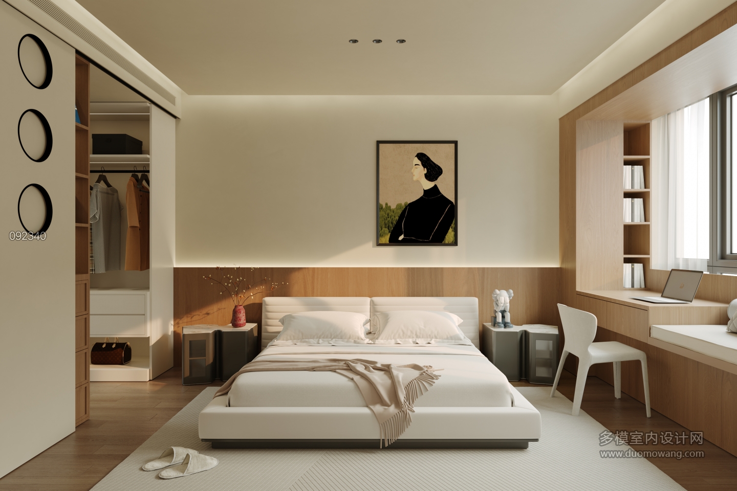 中古侘寂主卧室静态1