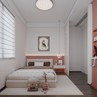 现代儿童房北特写