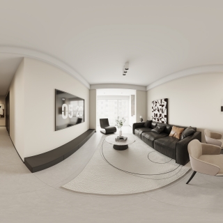 现代客餐厅全景