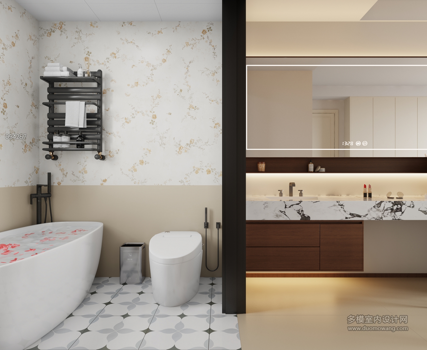 原木奶油主卫静态