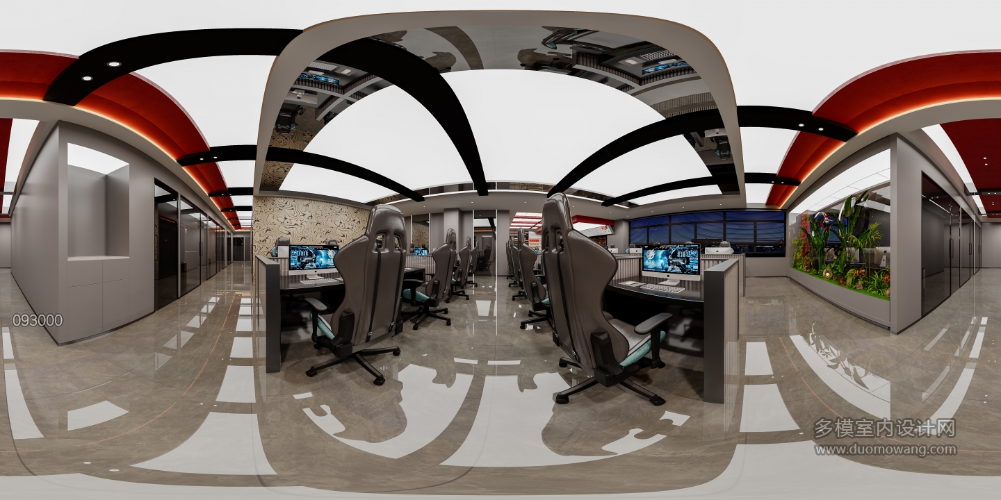 现代龙兴网咖全景二