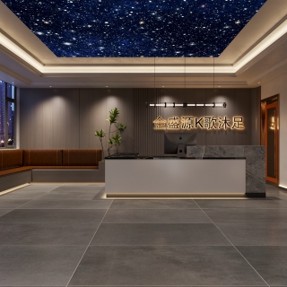 现代一楼前台特写