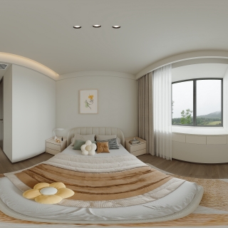 现代儿童房全景