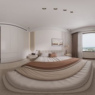 新中式三楼卧室2