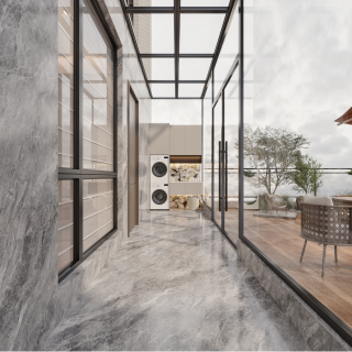 现代三层阳光房特写