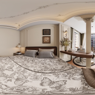 法式中古主卧全景