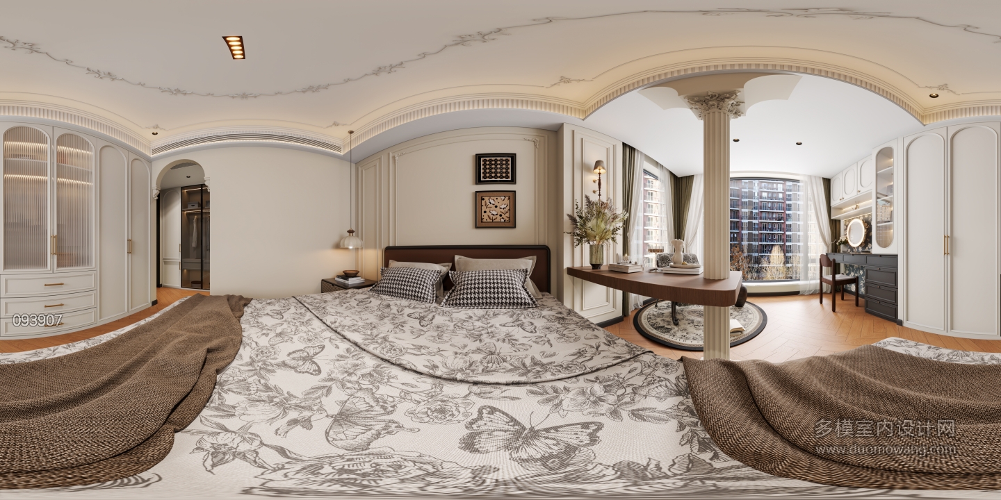 法式中古主卧全景