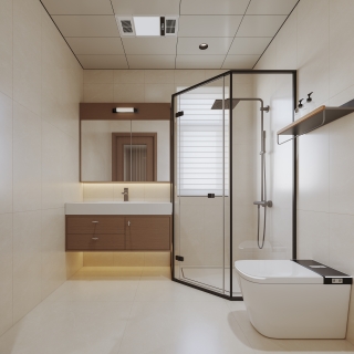 奶油中古二层东卧室卫生间