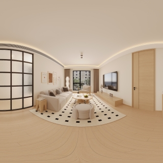 现代客餐厅全景