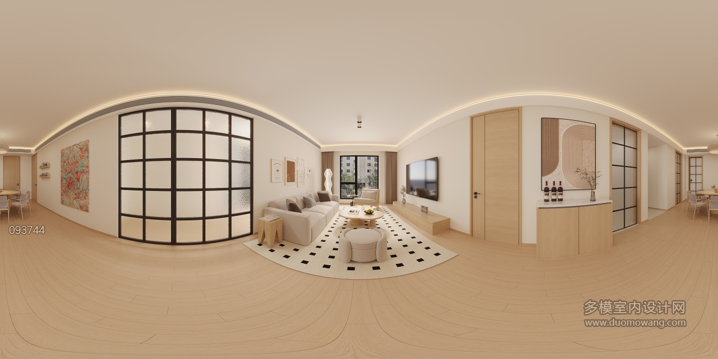 现代客餐厅全景