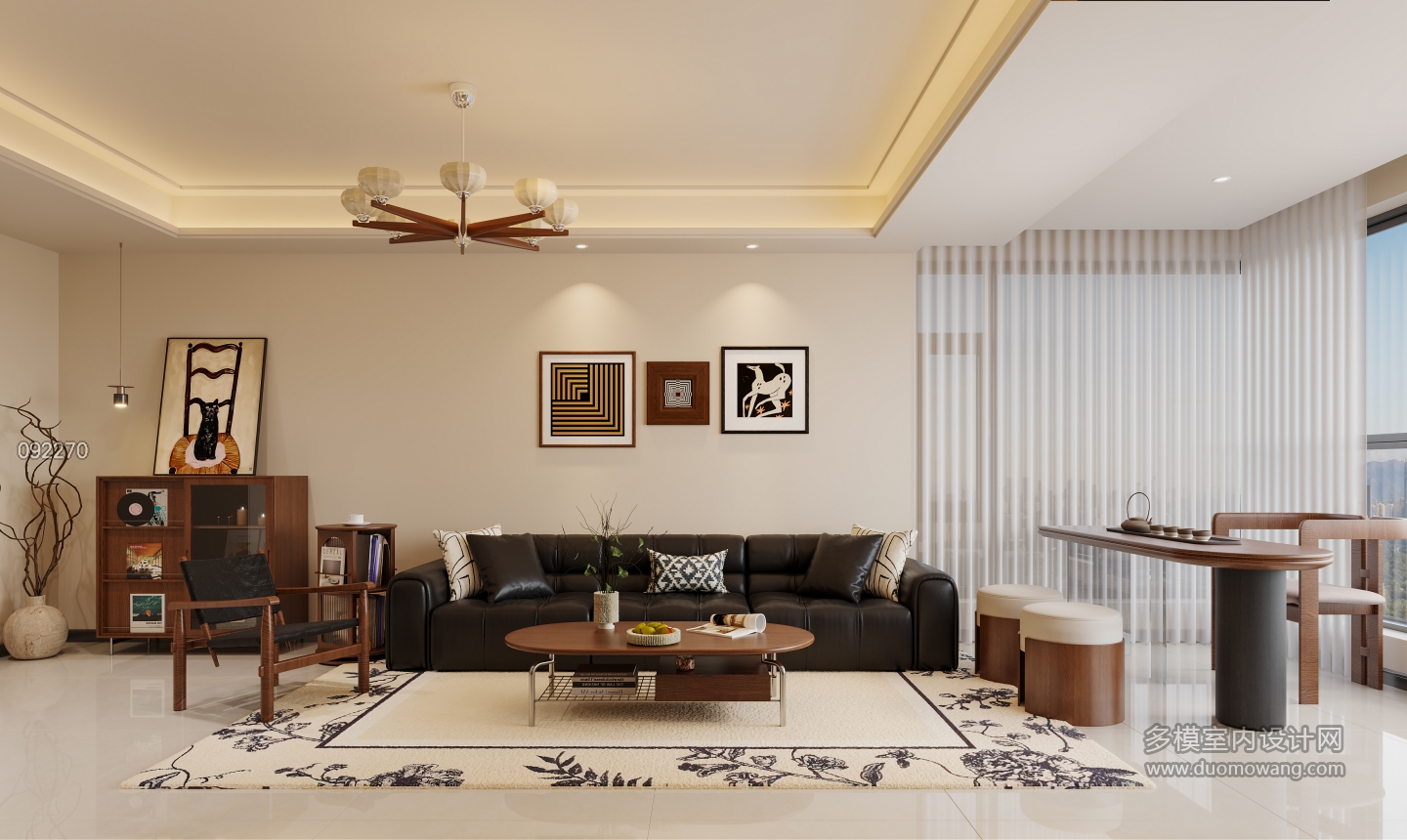 现代中古沙发背景